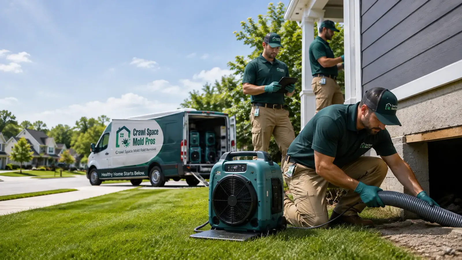 Crawl Space Mold Removal in Algonac, MI